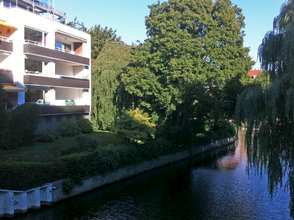 4 Zi.-Whg. mit Loggia, Garage und Gartennutzung am Leinpfadkanal